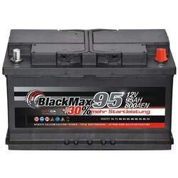 Autobatterie 12V 95Ah 800A/EN BlackMax Starterbatterie statt 100 