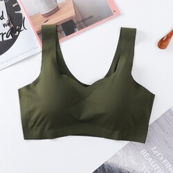 Yoga Running Sports Crop Tops Vest for Women with Seamless Wireless Design