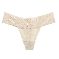 Glamouröse Höschen mit Blumenmuster Spitze G-String transparente Unterwäsche für Frauen