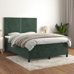 Boxspringbett mit Matratze Bettgestell Polsterbett Lattenrost Bett Samt vidaXL