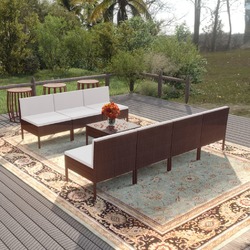 Gartenmöbel Auflagen Poly Rattan Sofa Lounge Sitzgruppe mehrere Auswahl vidaXL