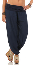 Damen Sommerhose Haremshose Pumphose Cargohose Aladinhose Strandhose Pluderhose