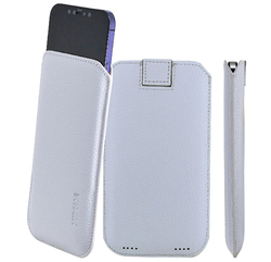 Suncase® Hülle Echt Leder Handy Tasche Slim Case Etui für Samsung Galaxy S24 5G