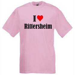 T-Shirt I Love Rittersheim für Damen Herren und Kinder versch. Farben