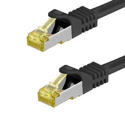 RJ45 CAT6A Patchkabel mit CAT 7 Rohkabel LAN DSL Netzwerkkabel S/FTP 0,25m - 30m✅Ideal für Vielbesteller da Versandkosten nur einmalig✅