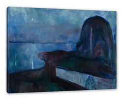 Edvard Munch - Sternennacht, Leinwandbild, Kunst