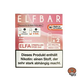 ELFBAR ELFA E-Liquid PODs + E-Zigarette Akku aufladbarer Vape Gerät WÄHLBAR