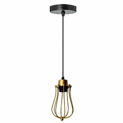 Moderne Vintage Industrie Retro Loft Stil Metallkäfig Decken Pendelleuchte