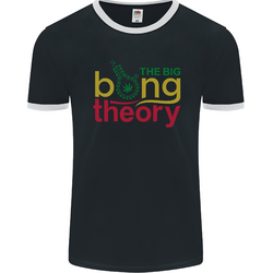 The Big Bong Theory Funny Weed Cannabis Herren Ringer T-Shirt FotL