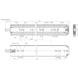 Schwerlastauszug Einrastfunktion bis 250 kg Teleskopauszug KV1-250-H76-LC JUNKER✔️✔️1 Paar / Längen: 305 - 1524 mm (eingeschoben)✔️✔️