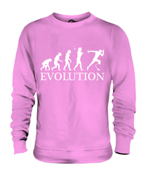 BEHINDERUNG SPORT RUNNER (MÄNNLICH) EVOLUTION OF MAN UNISEX PULLOVER HERREN DAMEN GESCHENK