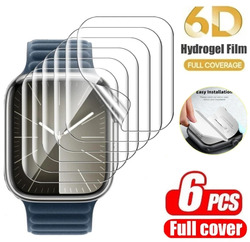 6X 3D Panzer Displayschutz Folie für Apple Watch 4-9 40 41 42 44 45 49 mm Schutz✔️Super Qualität✔️6 Stück✔️Spitzen Preis✔️Splitterfrei