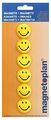 6x magnetoplan Magnete Smiley MAGNETHALTER SMILY Magnet Memohalter Kühlschrank