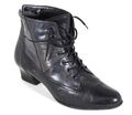 Schnürstiefeletten Blogger Stiefeletten Vintage Metallic Leder Medicus 38