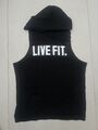 LIVE FIT LVFT - Herren Tanktop (Gr. M) Muskelshirt mit Kapuze