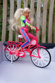 Barbie - Fahrradfahrerin mit Fahrrad, Barbie cyclist bicycle vintage