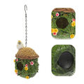  Hanging Bird Nesting House Vogelhaus Harz Outdoor-Vogelhaus-Ornament