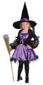 Hexe Hexen Kostüm Kleid Witch Zauberin Vampir Kinder Mädchen Hexenkostüm Hut