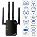 1200/300M WLAN Repeater Router Range Wifi Signal Verstärker Access Point Booster