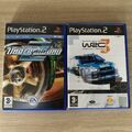 WRC 3 World Rally Championship & Need For Speed Underground 2 PS2 Fahrspiele