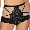 High Waist Panty Slip schwarz aus Spitze hohe Taille 36 38 40 42