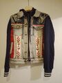 Jeans Jacke  mit Kapuze von Desigual, Größe 38, Gestickt 