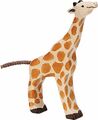 GIRAFFE klein fressend von Holztiger Holzgiraffe Spielgiraffe Holztier Afrika