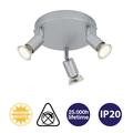 B-Ware Briloner titanfarbig Deckenlampe rund LED 9Watt