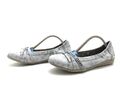 MUSTANG Damen Halbschuhe Gr. 38 Ballerina Slipper Freizeitschuhe Komfort Blau