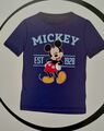 T-Shirt Mickey Mouse / Disney Mickey Mouse / Dunkelblau Blau / Größe 110-116