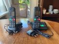 Gigaset E290A Duo DECT, 2 Schnurlostelefone 1 x mit AB - schwarz