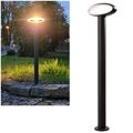 LED Standleuchte warmweiß 230V 9,3W 360lm IP54 Sockel-Lampe Pollarleuchte Außen