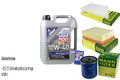 INSPEKTIONSKIT FILTER LIQUI MOLY ÖL 5L 10W-40 für Peugeot 206 CC 2D 2.0 S16