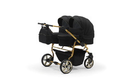 ZWILLINGSWAGEN + 2 x AUTOSITZE ISOFIX + ADAPTER 3 in 1 - KINDERWAGEN  33 FARBEN