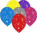 11 Zoll Sterne All Over Latex Helium Ballons Party Dekoration x 6