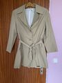 Cristian Berg Trenchcoat Gr. 38 Beige Übergangsmantel Exklusiv Designer Top!