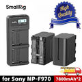 SmallRig 2/4x NP-F970 Battery (7800mAh) /Dual Charger for Sony NP-F550/ NP-F570