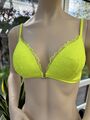 Intimissimi 3-teiliges BH Set - Neon gelb - S / 80 C / 85 B - NEU