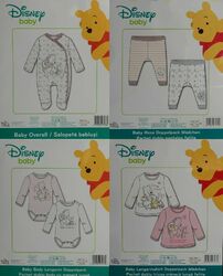 Disney Baby Winnie the Pooh Set 2xShirt 2xHose 2xBody 1xOverall 62/68 Mädchen