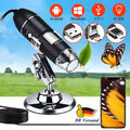 Mini 1600X USB Digital 8 LED Mikroskop Lupe Fach Endoskop HD Microscope Kamera