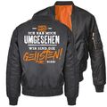 Herren Bomberjacke Pilotenjacke Wir sind die GEILSTEN hier Größe S bis 7XL party