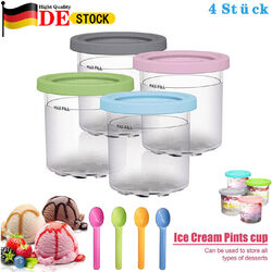4 Stk Behälter für Ninja CREAMi Ice Cream Maker Eismaschine NC299AM C300s Serien