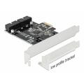 Delock PCI Express Karte zu 2 x intern USB 3.0 Pfostenstecker 90387 (40436199038