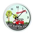 Kinder Wanduhr mit (Wunsch) Namen  Kinderzimmer Uhr geräuscharm Geschenk Feuerwe