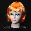 Damen Ombre Perücke Kurz Bob Glatt Kunsthaar Straight Karneval Cosplay Haar Wigs