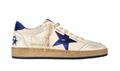 GOLDEN GOOSE Herrenschuhe Sneakers Vintage Ballstar 10327 weiß-blau