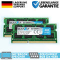 8GB DDR3 RAM SO-DIMM PC3-8500S 2Rx8 1066 MHz 1.5V Notebook Speicher CL7 (2x 4GB)