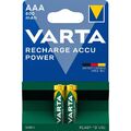 2x Akku 1,2V 800mAh Micro AAA HR03 SOLAR VARTA 56703 Recharge Accu