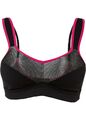 Neu Minimizer Sport-BH Level 3 Gr. (80) F Schwarz Pink Unterwäsche Bra Unterhemd