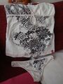 Pussy Deluxe Unterwäsche Set Hemd und Tanga Gr. M Cat Katze Drachen Dragon